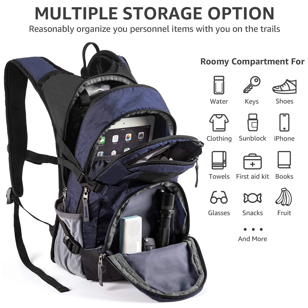 10L Insulated Hydration Backpack Pack Bag with 2/3L Water Bladder, Camelback Water Backpack for Hiking/Running/Cycling/Camping