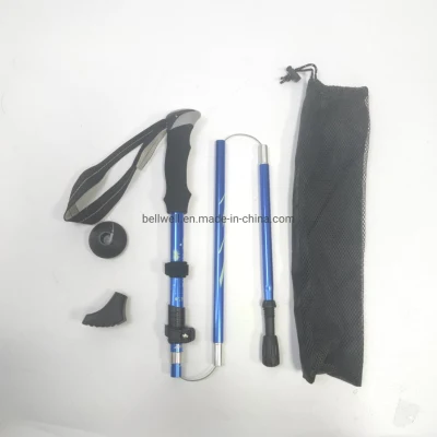 Folding Hiking Stick Trekking Pole Aluminium